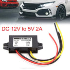 Power Supply Transformer for Car CD/DVD/VCD (DC 12V to 5V, 2A)