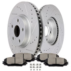 Front Drilled Rotors and Brake Pads for Toyota Corolla Matrix Vibe (2009–2019)