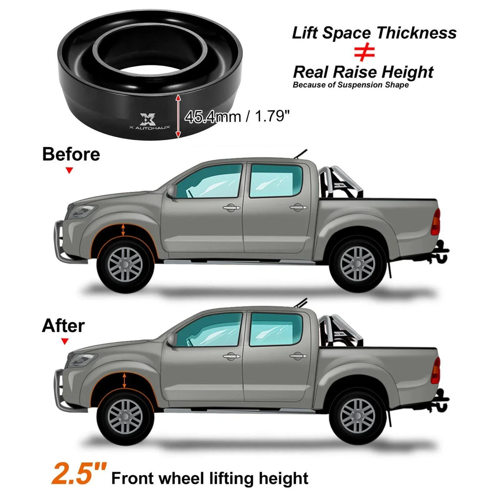 2.5" Front Leveling Lift Kit for Dodge Ram 1500 2500 3500 2WD (1994-1998)