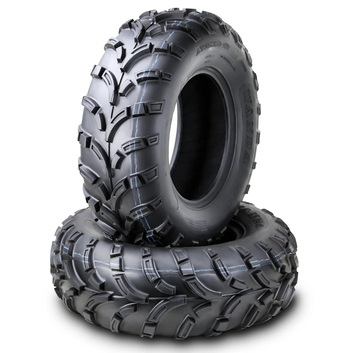 Set of 2 ATV Tires 25x8-12 25x8.00-12 6PR P373 for ATV