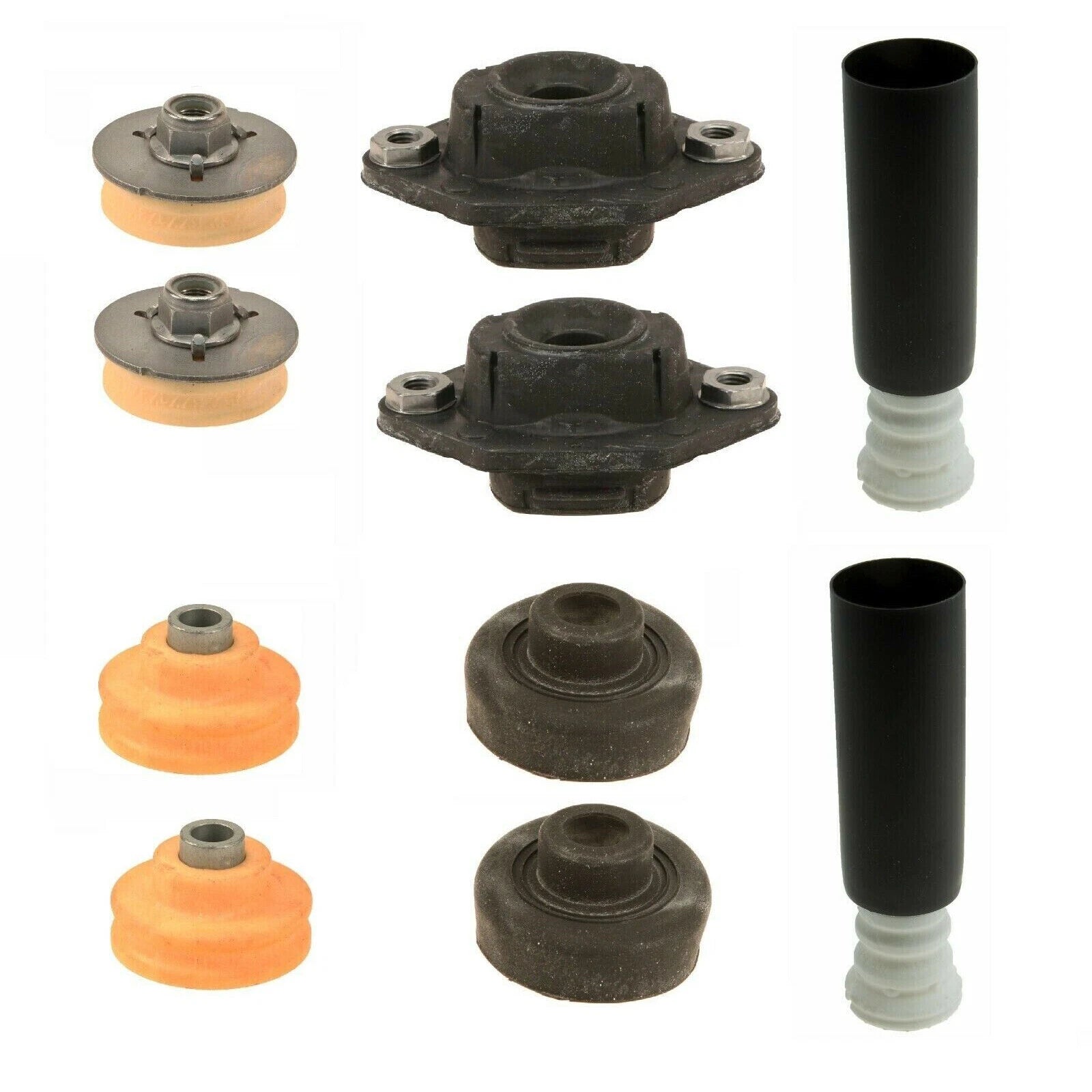 Set of 4 Rear Upper Lower Shock Mounts Grommets & Bump Stops for BMW E82 E88