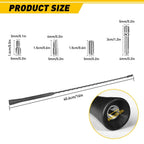 16" Antenna Mast for Ford F-150 (2009–2022) AM/FM Power Black EXV