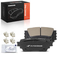 Set of 4 Rear Ceramic Brake Pads with Hardware for Mitsubishi Outlander Eclipse (2003–2020)