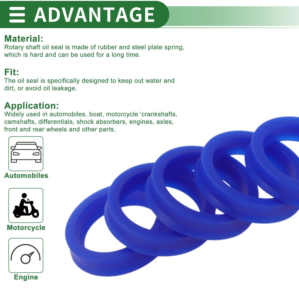 Set of 5 Oil Seal Rotary Shaft Seal 40x53x8mm for Various Models 