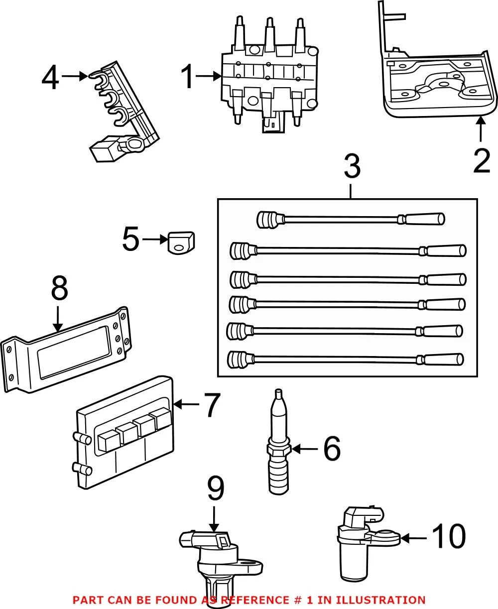 Genuine OEM Ignition Coil for Chrysler Dodge Jeep V6 (2000–2023) 56032520AF