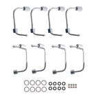 Set of 8 Fuel Injection Lines for Ford F-250 F-350 F-450 F-550 (2011–2019)