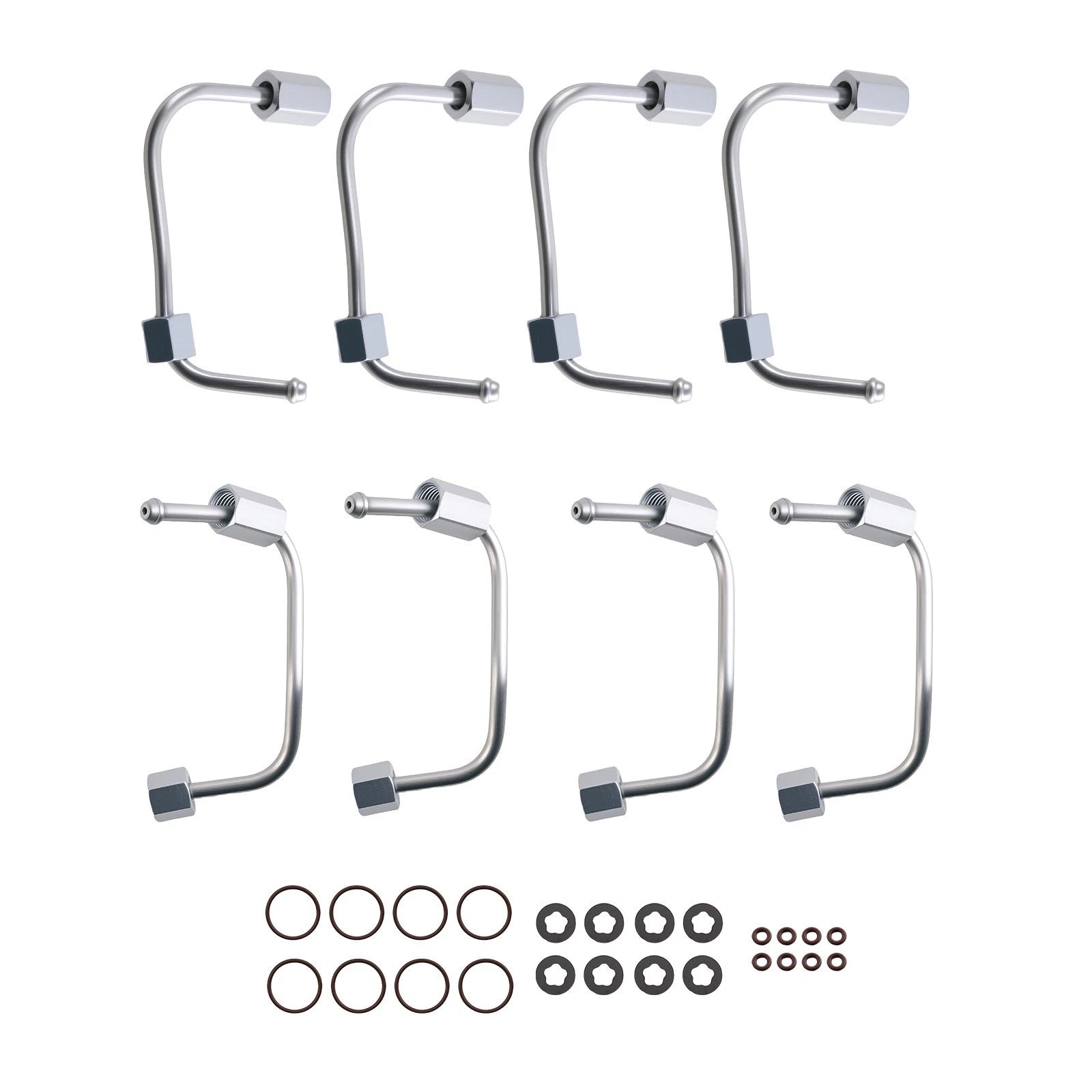 Set of 8 Fuel Injection Lines for Ford F-250 F-350 F-450 F-550 (2011–2019)