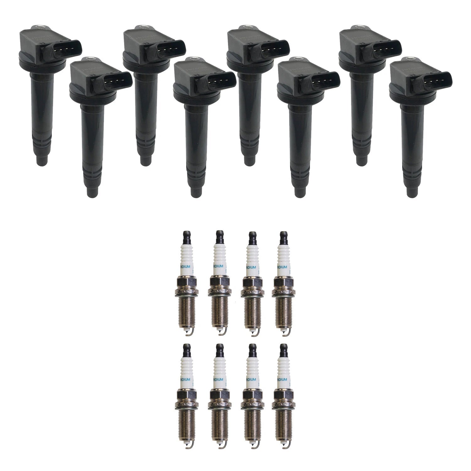 Set of 8 Ignition Coils & Denso Iridium Spark Plugs for GX460 Sequoia (2008–2021)