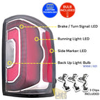Full LED Taillight for GMC Sierra 1500 (2016–2018) RH Black Housing
