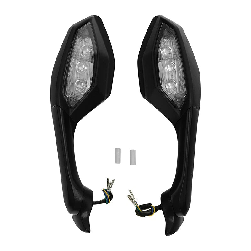 LED Turn Signal Rear View Mirrors for Yamaha YZF R1 (2015–2024) YZF R6 (2017–2022)