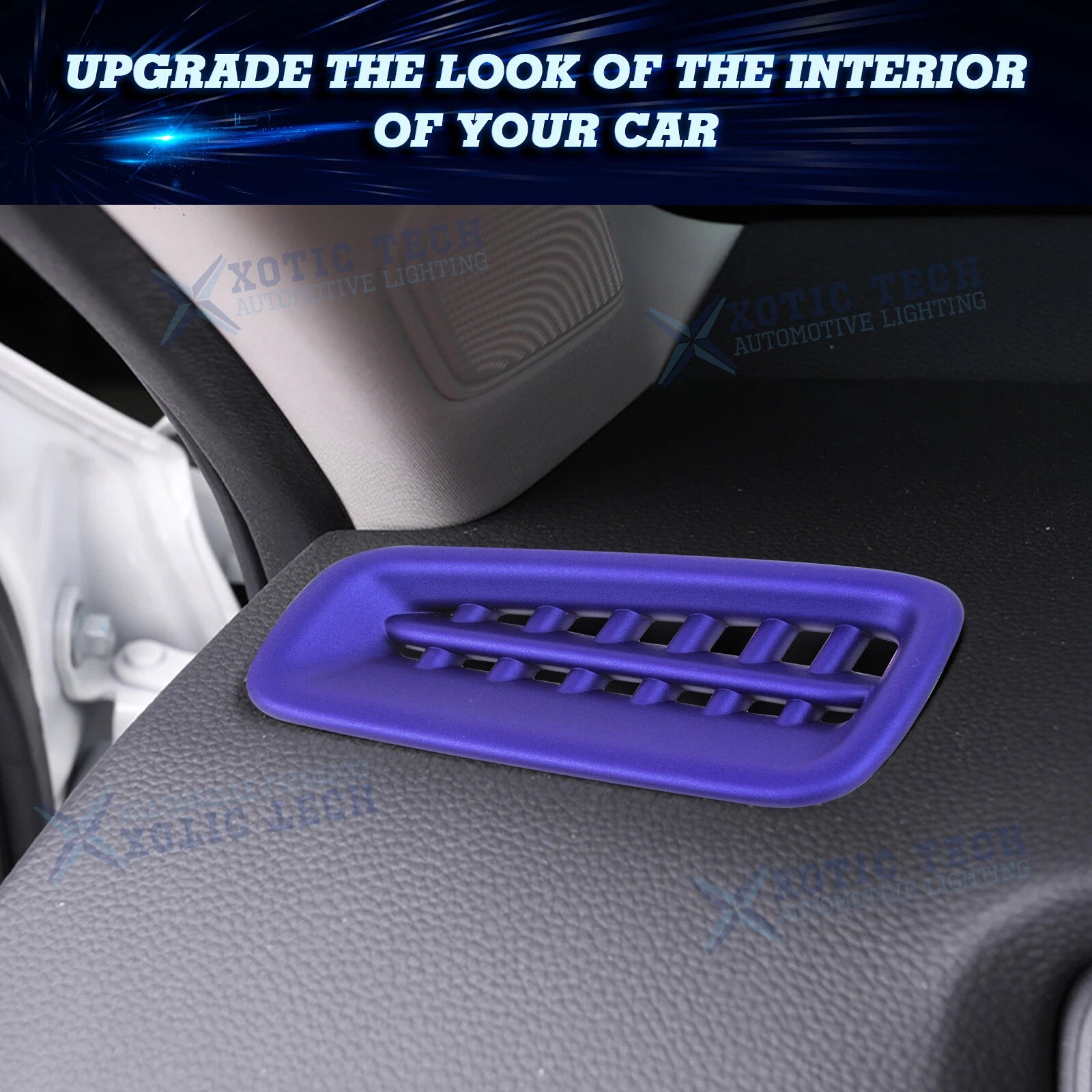 2Pcs Blue Side Air Vent Outlet Overlay Trim for Honda Civic (2022-2025)
