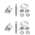 Bumper Latch Kit for Quick Release Hood Pins Lock Clip (Silver)