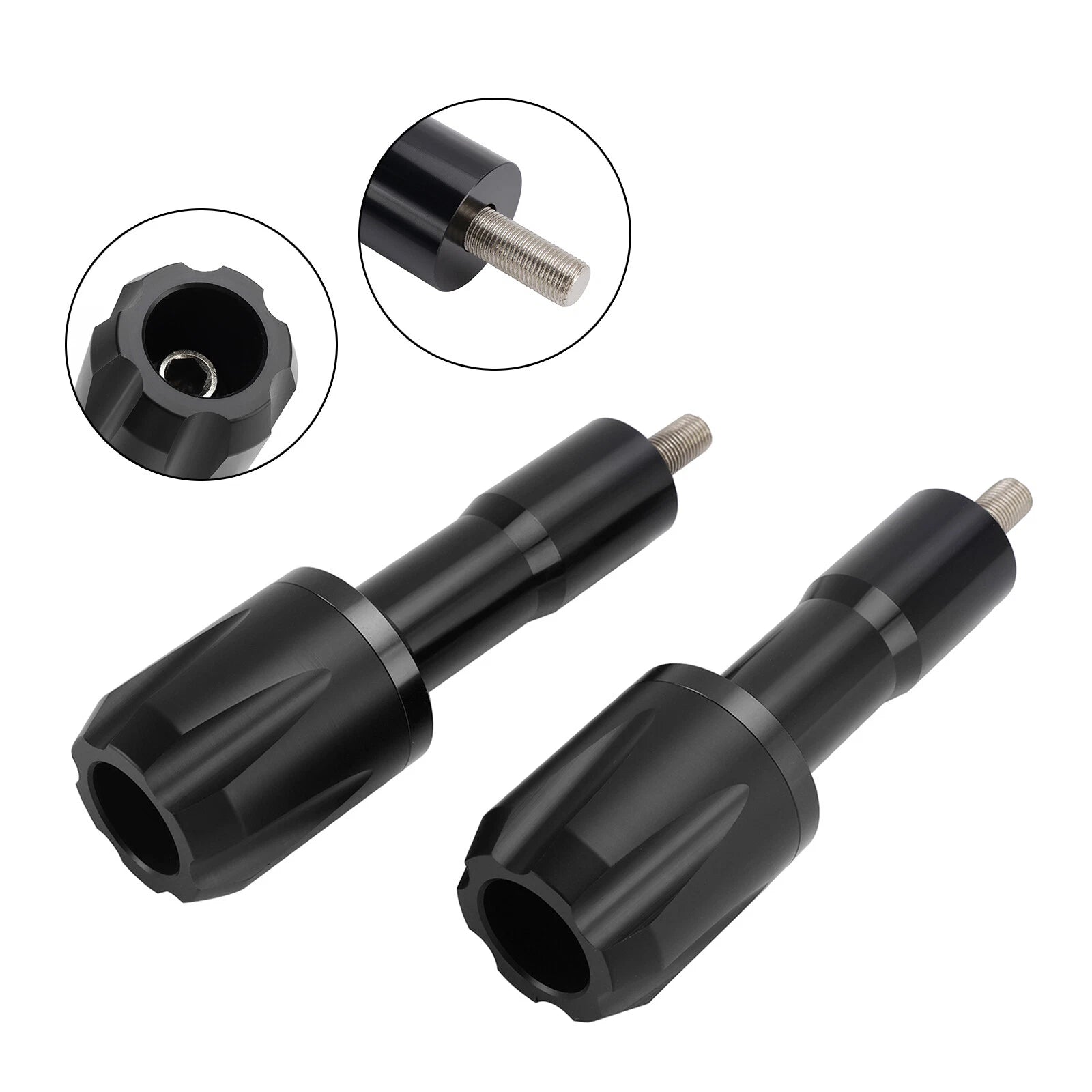 Crash Slider Protection for Yamaha YZF-R7 (2021–2023) - Aluminum Frame, Black