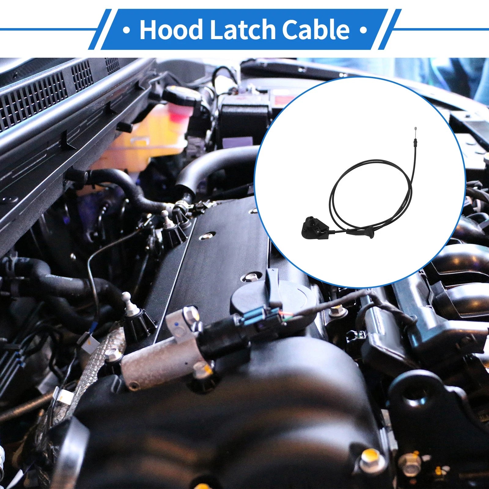 Hood Release Cable No.FT4B16B975AC for Ford Edge (2015–2024)