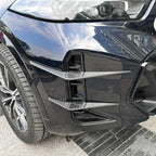 Carbon Fiber Look Front Bumper Side Fin Canard Splitter for BMW X6