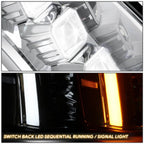 Quad Projector Switchback LED Headlights for Cadillac Escalade ESV EXT (2007–2014)