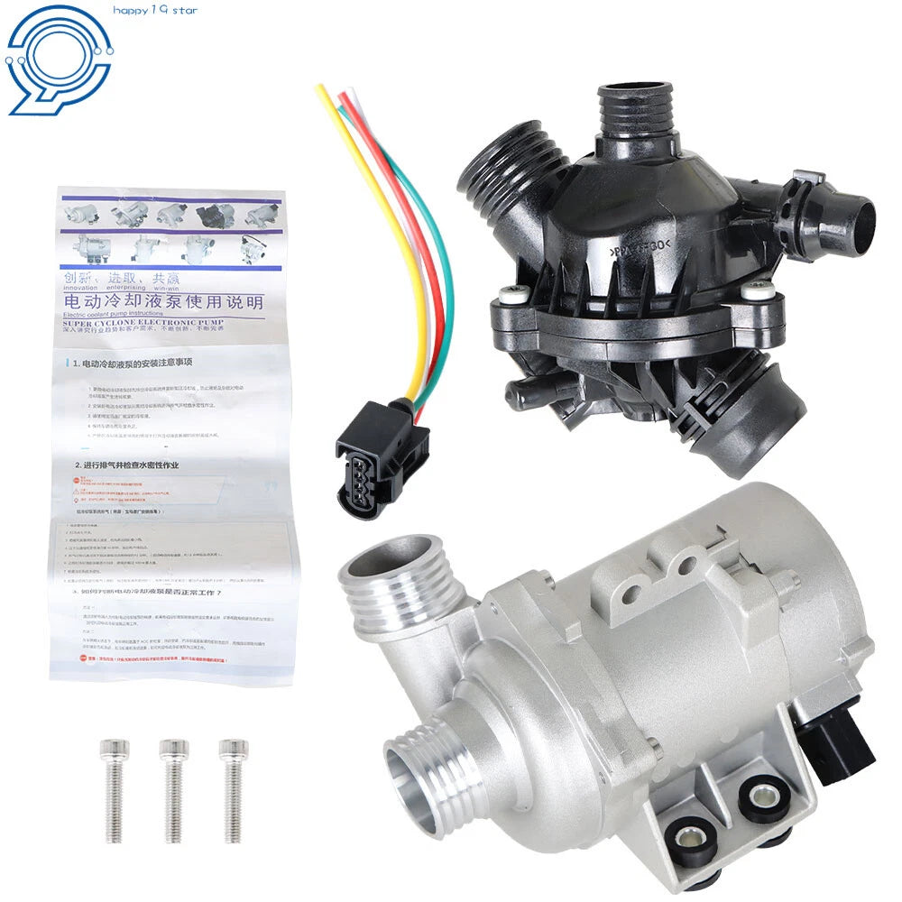 Water Pump with Thermostat for BMW 128i 325i 328i 528i 530i X3 (2007–2013)