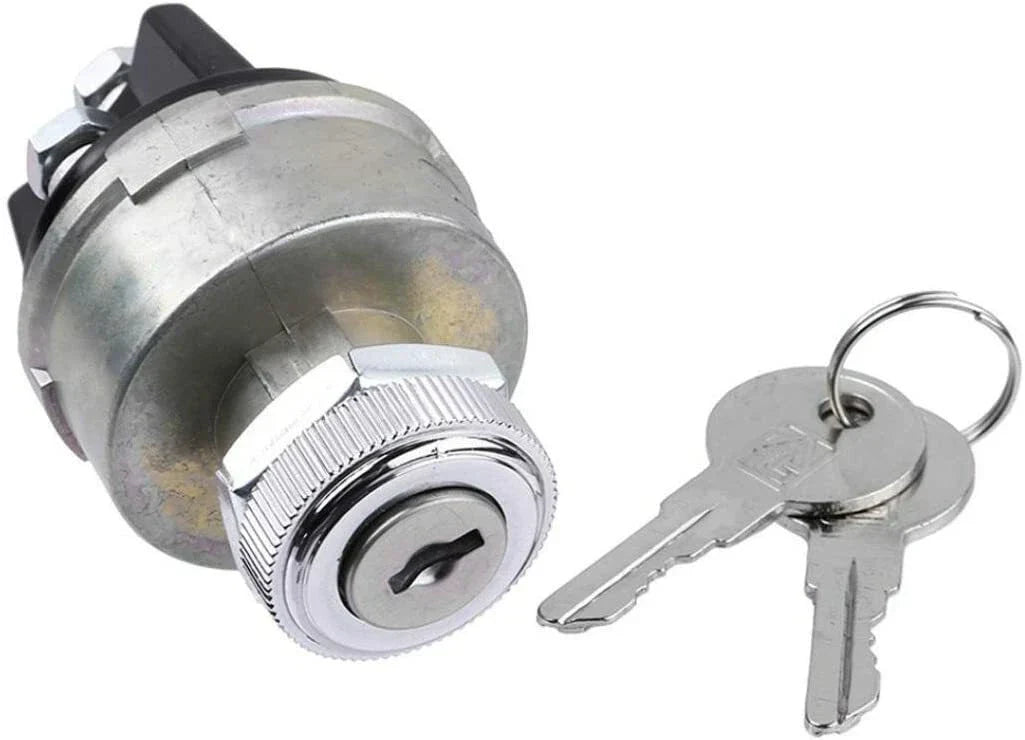 Ignition Switch 12-Volt 2 Keys 4-Position for Universal