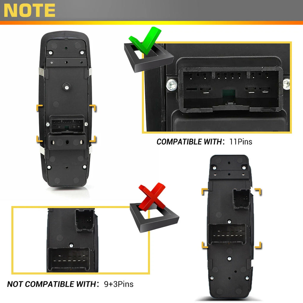 Power Window Switch for Ram 1500 2500, Jeep Cherokee (2006)