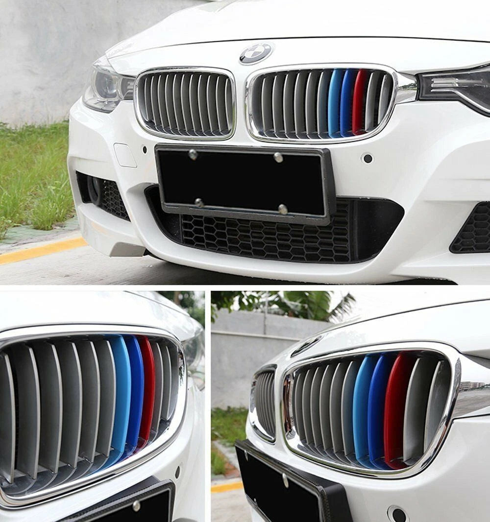 M Sport Tri-Color Grille Rails Insert for BMW 3 Series (2017–2024)