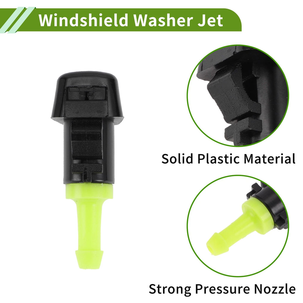 Set of 1 Windshield Washer Nozzle with Hose Connector for Subaru (No.86636FG051)
