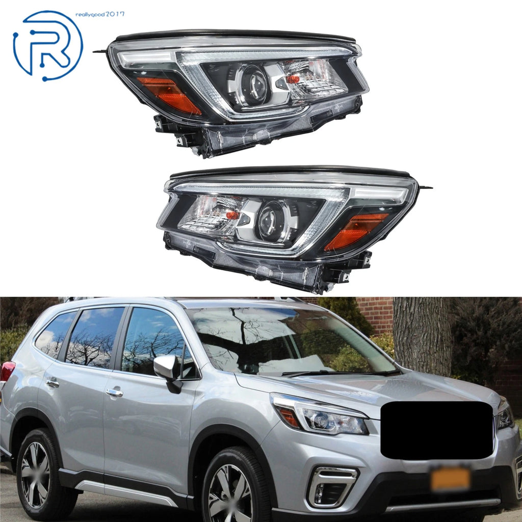 LED Headlights with AFS Chrome Trim for Subaru Forester (2019–2021)