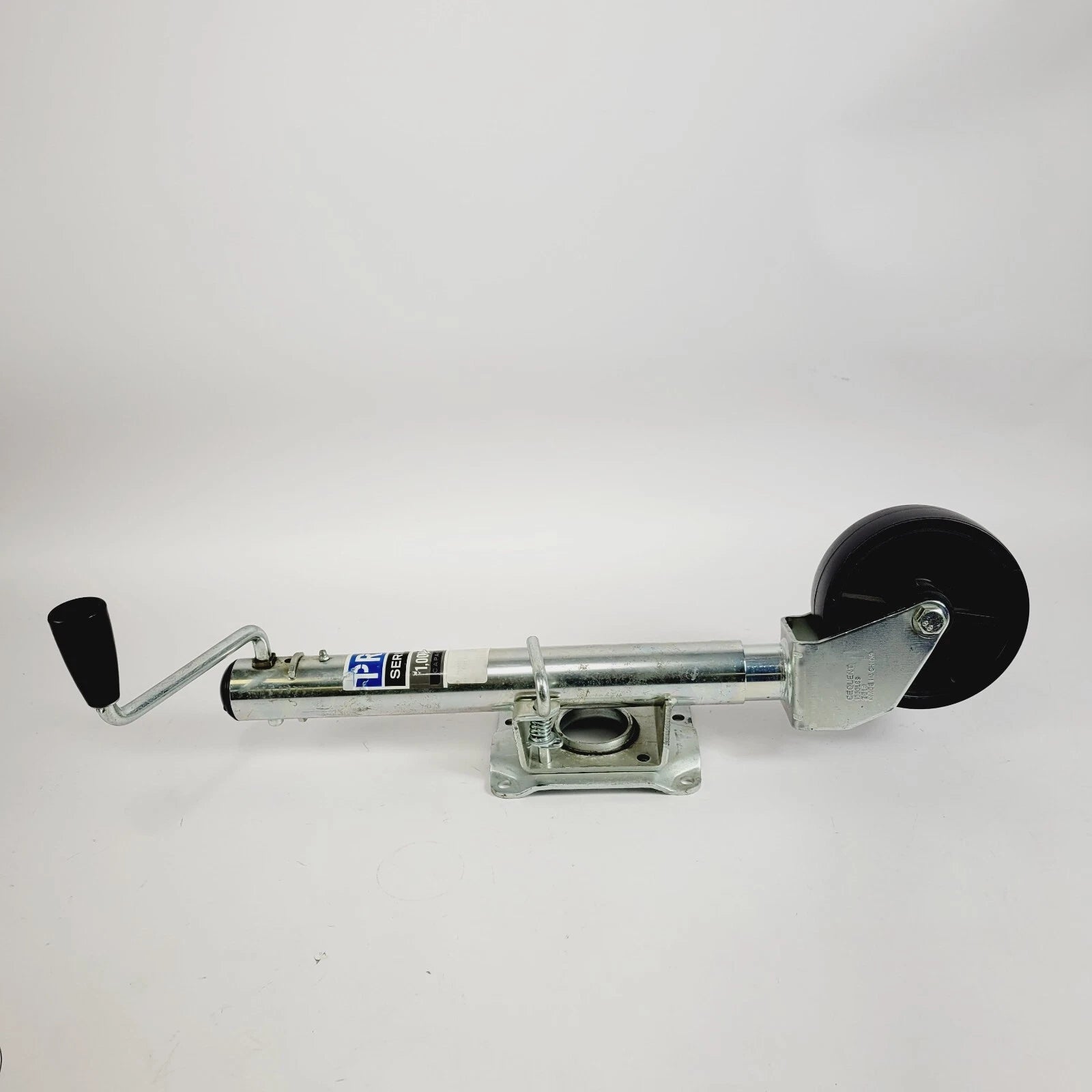 Swivel Jack for PRO Series (1000 lb, Zinc Plated) with 6" Black Poly Wheel #EJ10000101
