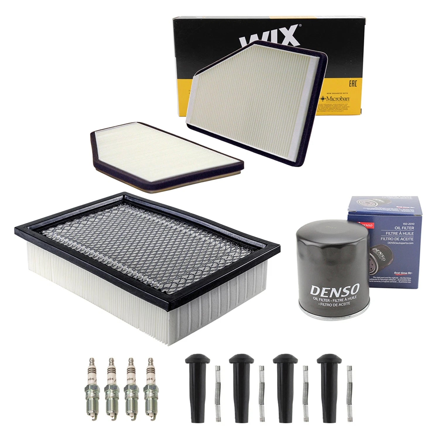 Tune Up Kit with 4 NGK Spark Plugs & Boots for Escape Mariner (2001–2010)