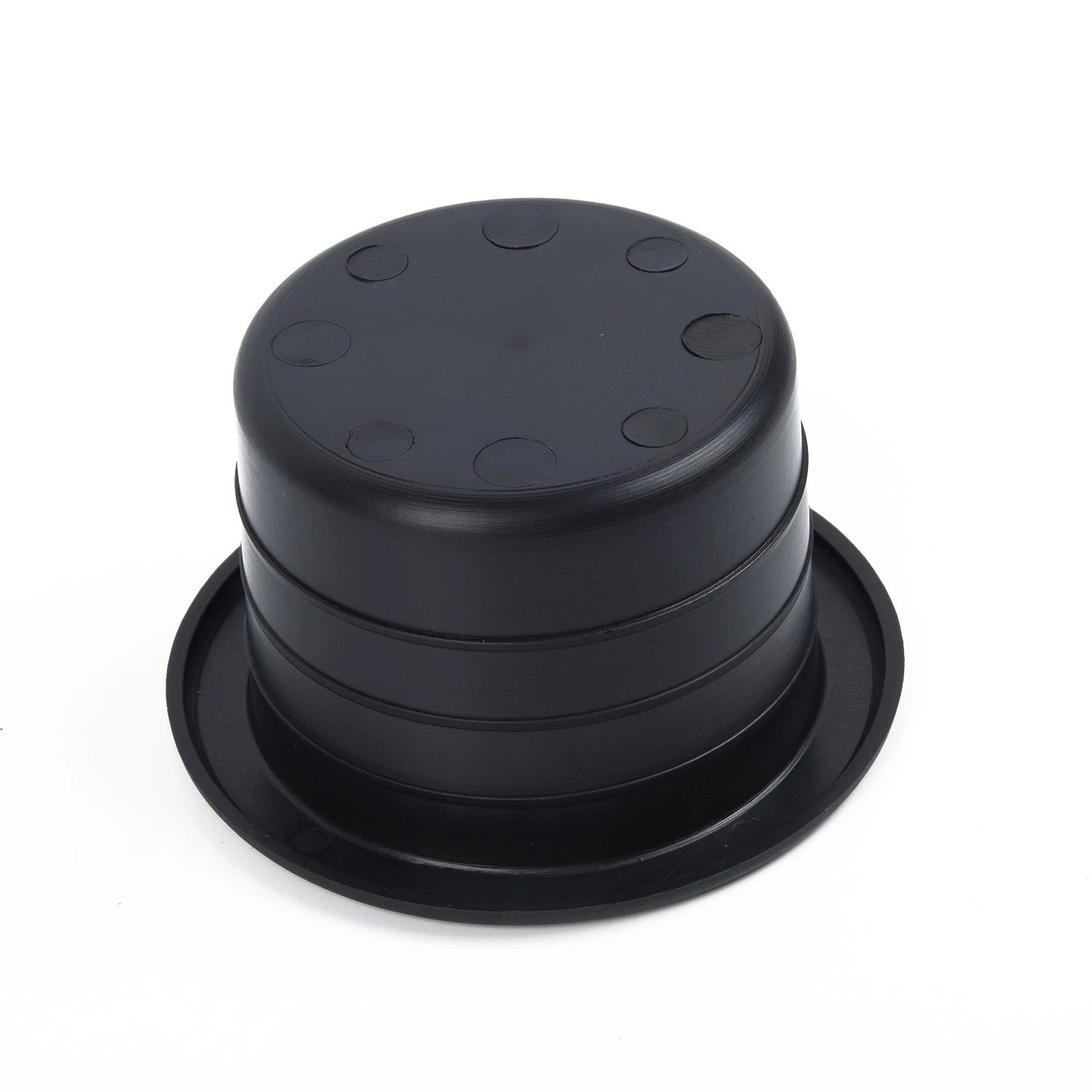 Cup Holder for RV Car Marine Boat Trailer (Plastic Black)