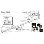 Drag Link End Knuckle Repair Kit for Toyota Hilux 4x4 79-97