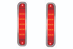 Red LED Side Marker Lights Pair for 1973-1980 Chevrolet GMC Truck Rear Fender