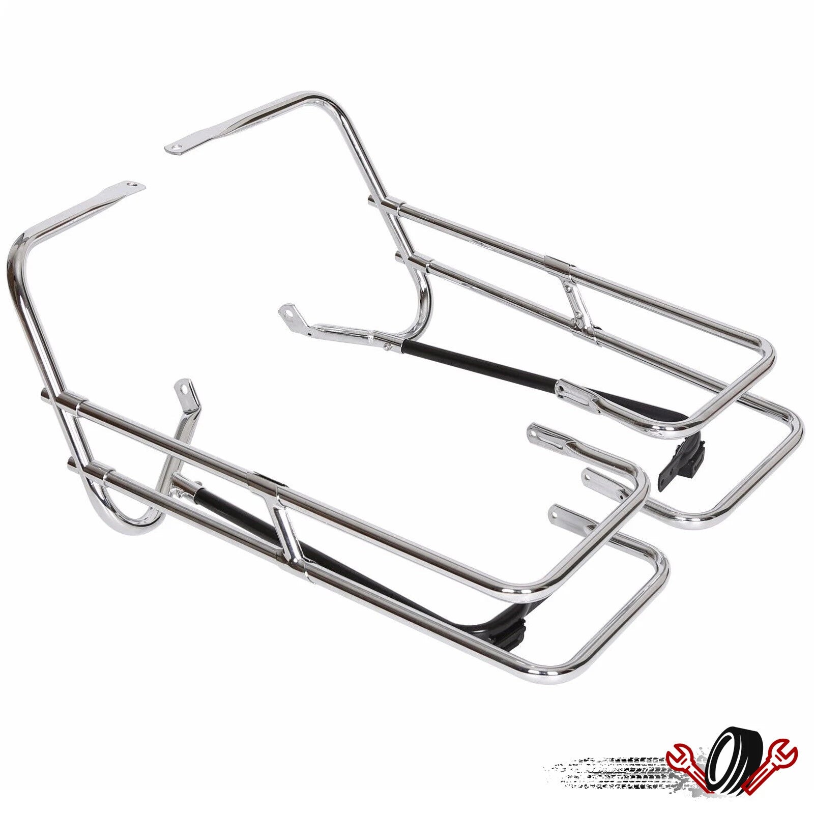 Saddlebag Guard Rail Mounts for Harley Touring Street Glide (1997–2008)