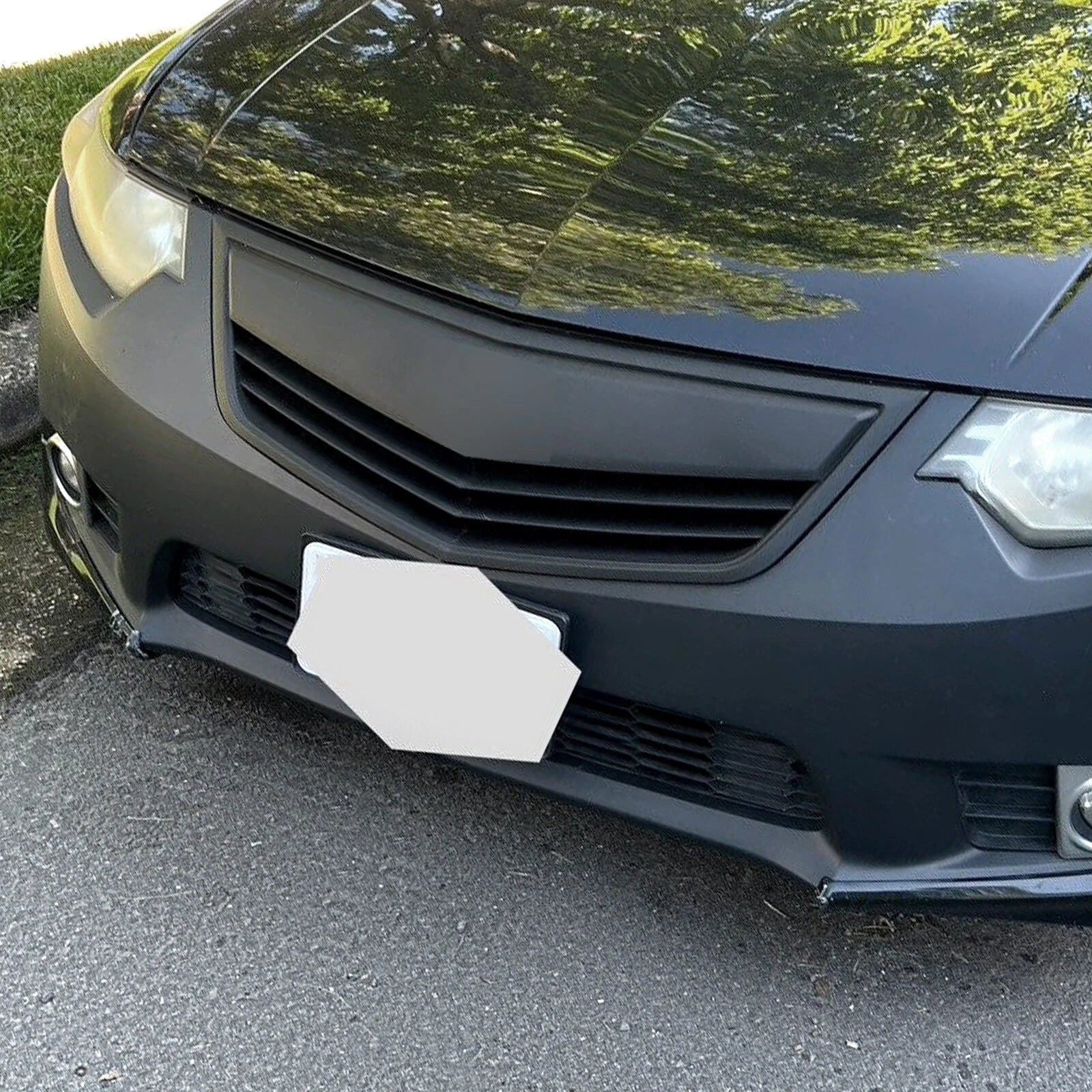Matte Black Front Upper Grille for Acura TSX (2011–2014)