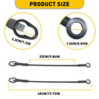 Set of 2 Rear Tailgate Cables Straps for Dodge Dakota/Raider (1987–2011)