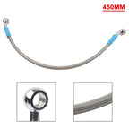 Braided Steel Brake Clutch Oil Hose Line Pipe for Motorcycle (45cm)