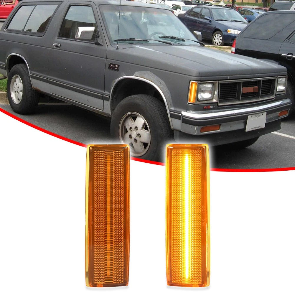 LED Side Marker Lights for Chevy S10, GMC S15, Jimmy, Oldsmobile