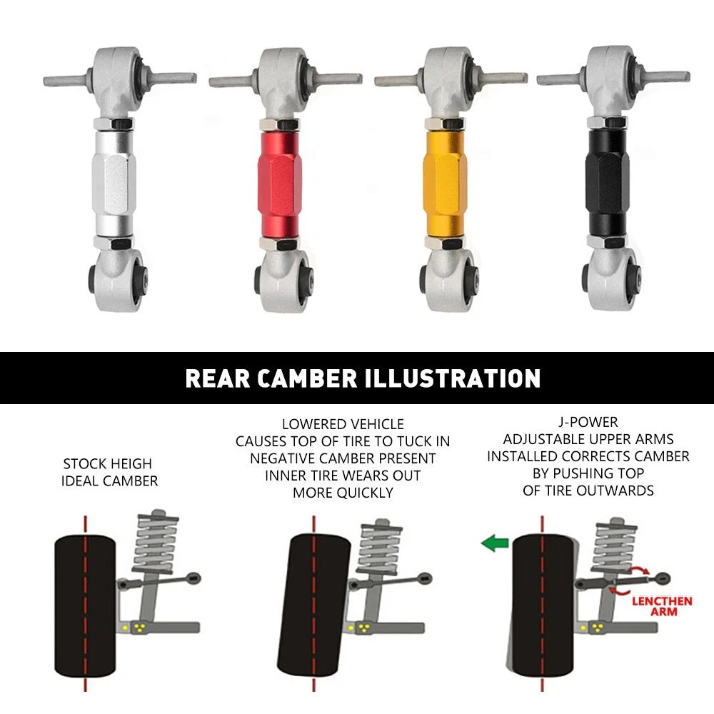 Rear Control Camber Arms Kit for Civic EF EG EK, Integra DC