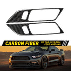 Real Carbon Fiber Interior Door Handle Trim Cover for Ford Mustang (2015–2024)