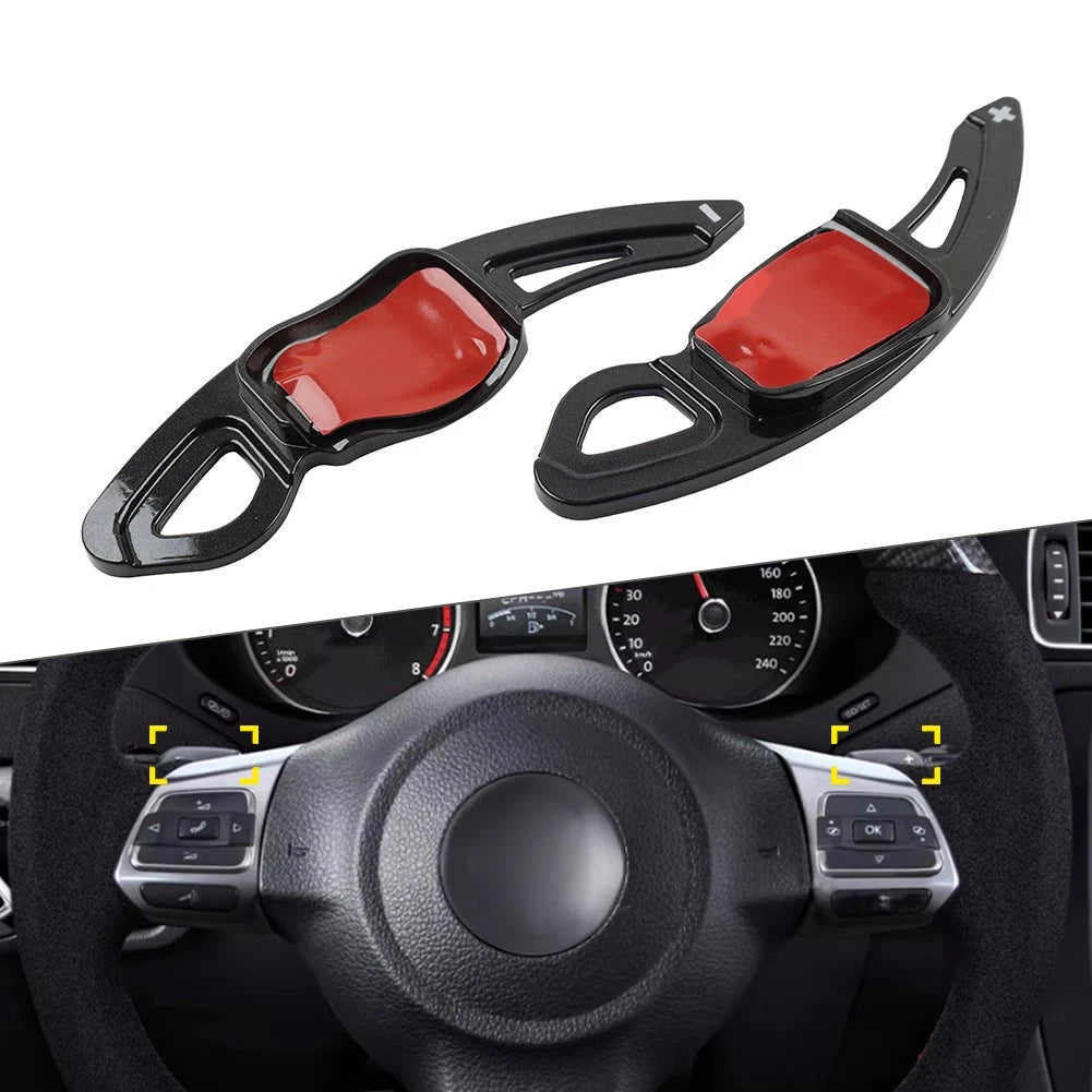 Steering Wheel Paddle Shifter Extensions for VW Golf Jetta Passat Polo (2005–2016)