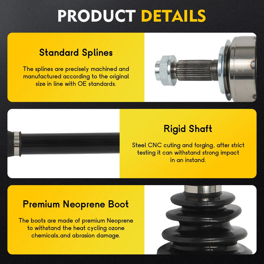 Front Passenger CV Axle Shaft Assembly for Honda Insight (2019–2022)