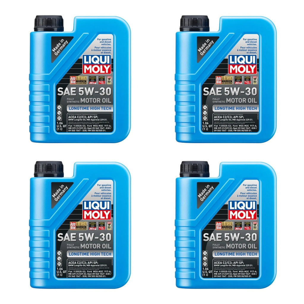 Set of 4 Liqui Moly Longtime High Tech 5W-30 Engine Motor Oil (4L)