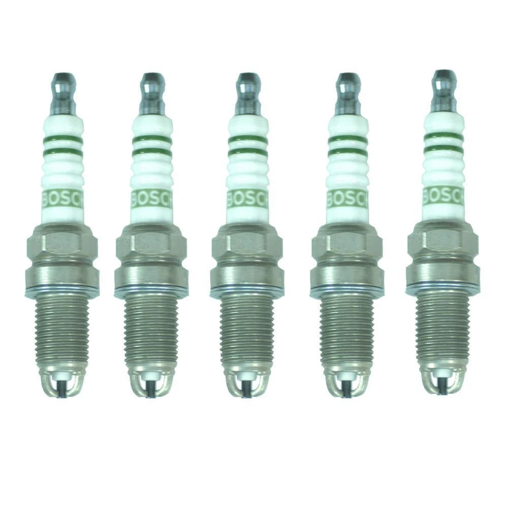Set of 5 Bosch Nickel Pregapped Spark Plugs for Audi 90 Quattro (1984–1991)