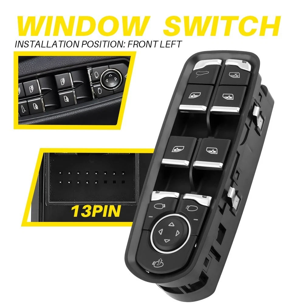 Power Master Window Switch for Porsche Macan Panamera Cayenne (2010–2015) 7PP959858 H