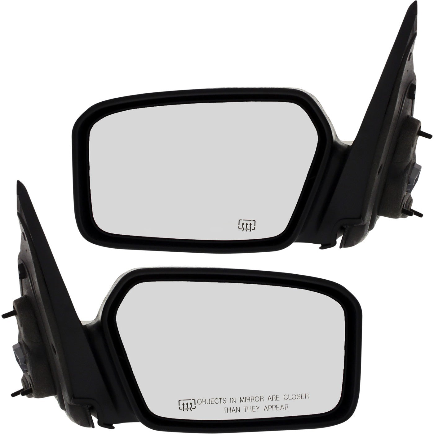Set of 2 Mirrors for Ford Fusion (2006–2012) Heated Paintable Caps