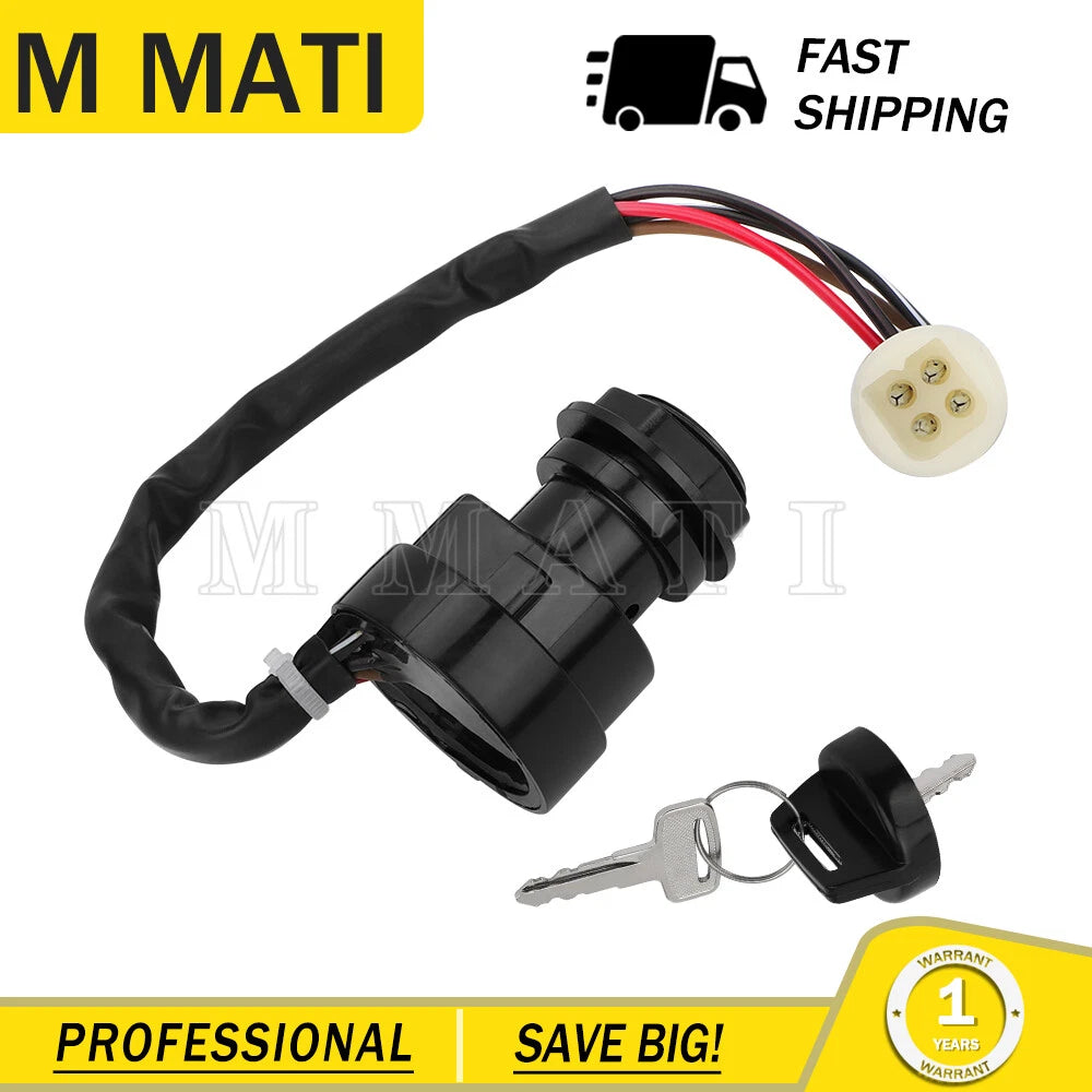 Ignition Key Switch for Yamaha (2FJ-82510-02-00, 2FJ-82510-09-00, 1UY-82510-02-00)