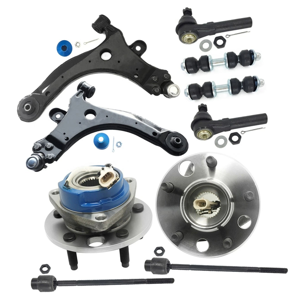 Wheel Hub + Control Arm Tie Rod Sway Bar Kit for Chevrolet Impala 513121