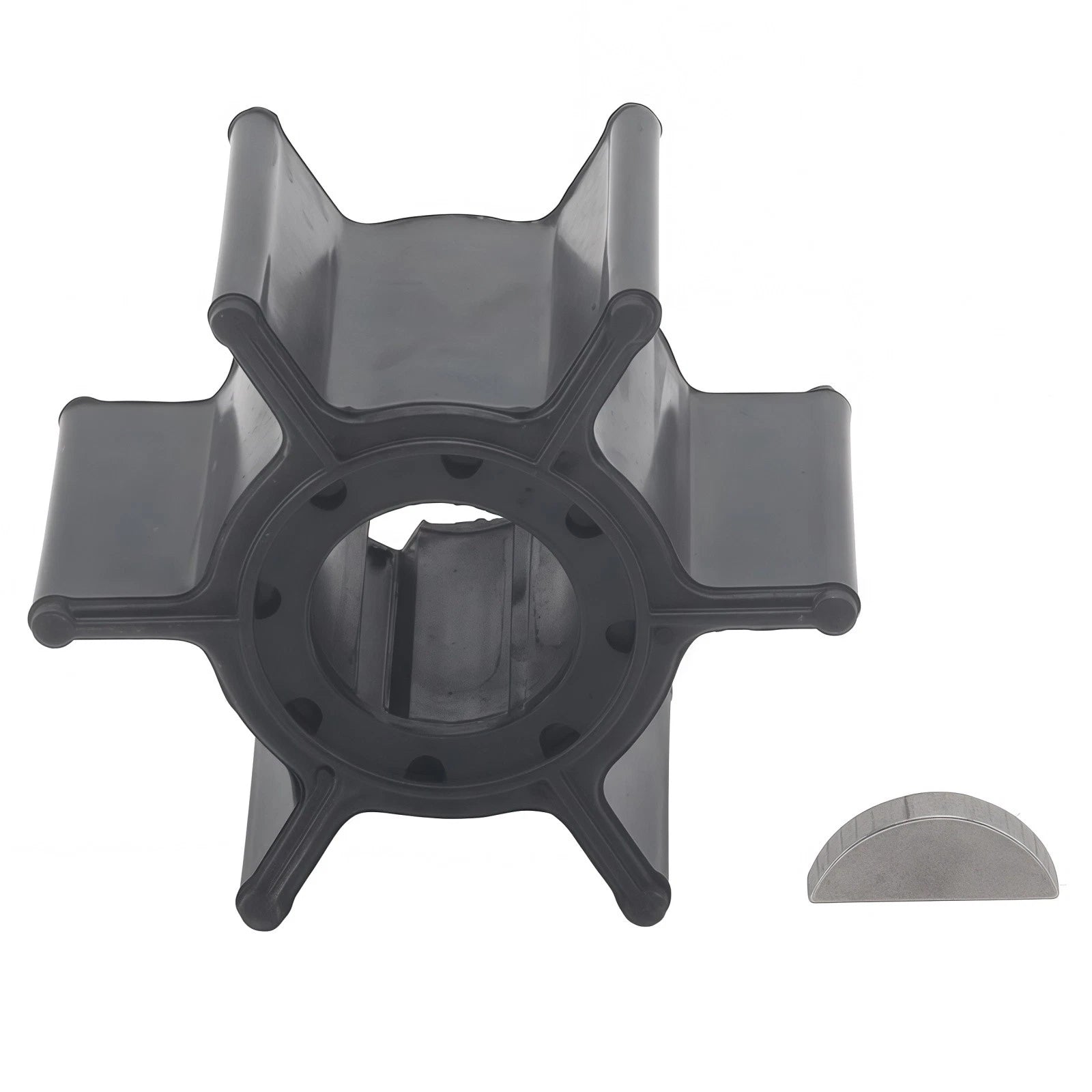 Water Pump Impeller & Key for Yamaha Outboard 9.9 15 HP (682-44352-00)