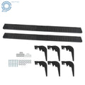 6" Black Running Boards for Dodge Ram 1500 Quad Cab (2009–2018)