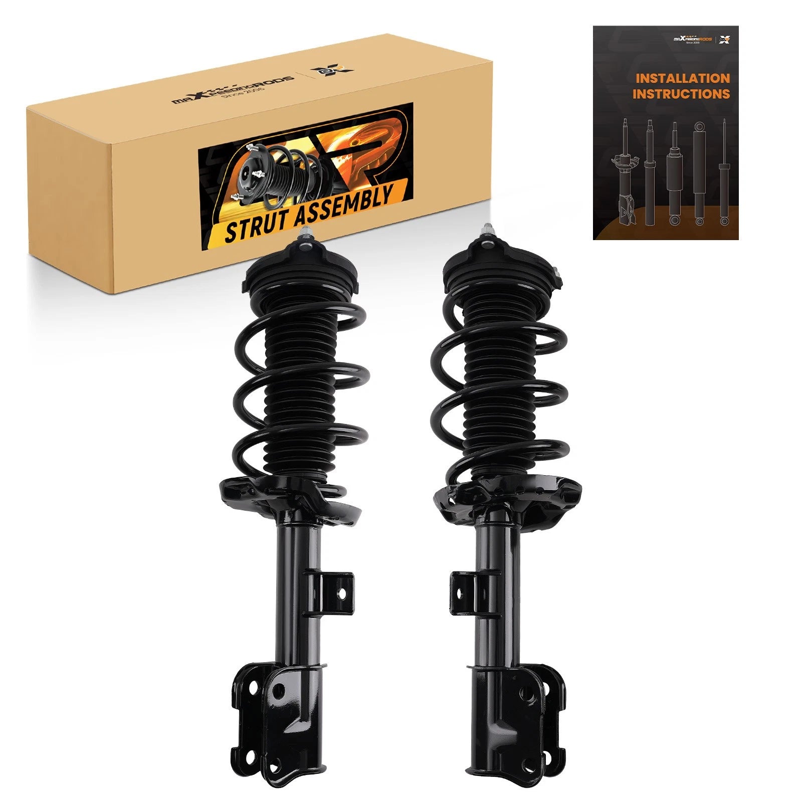 Pair Front Complete Struts w/ Coil Spring for Kia Sorento (2016–2020)