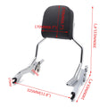 Chrome Passenger Sissy Bar Backrest for Harley Softail FXFB (2018–2023)